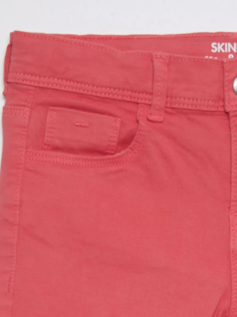 Pantacourt skinny à taille haute   ROSE