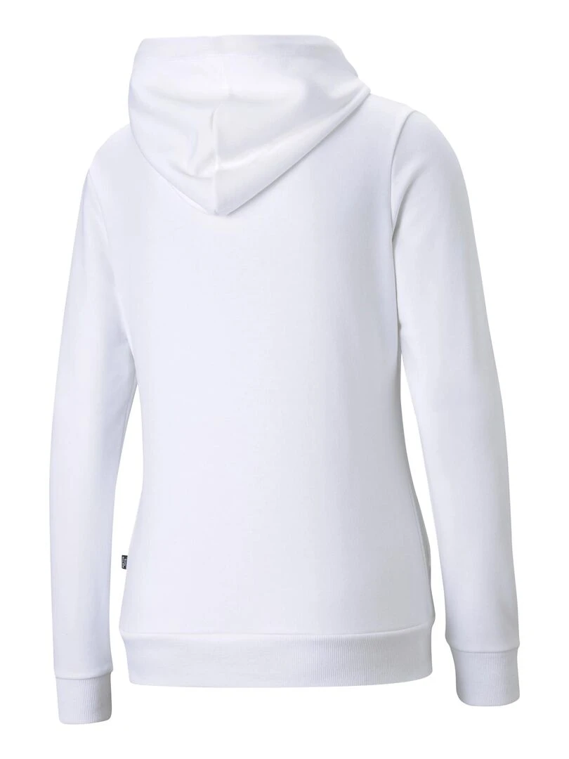 Sweat à Capuche Puma Logo Blanc