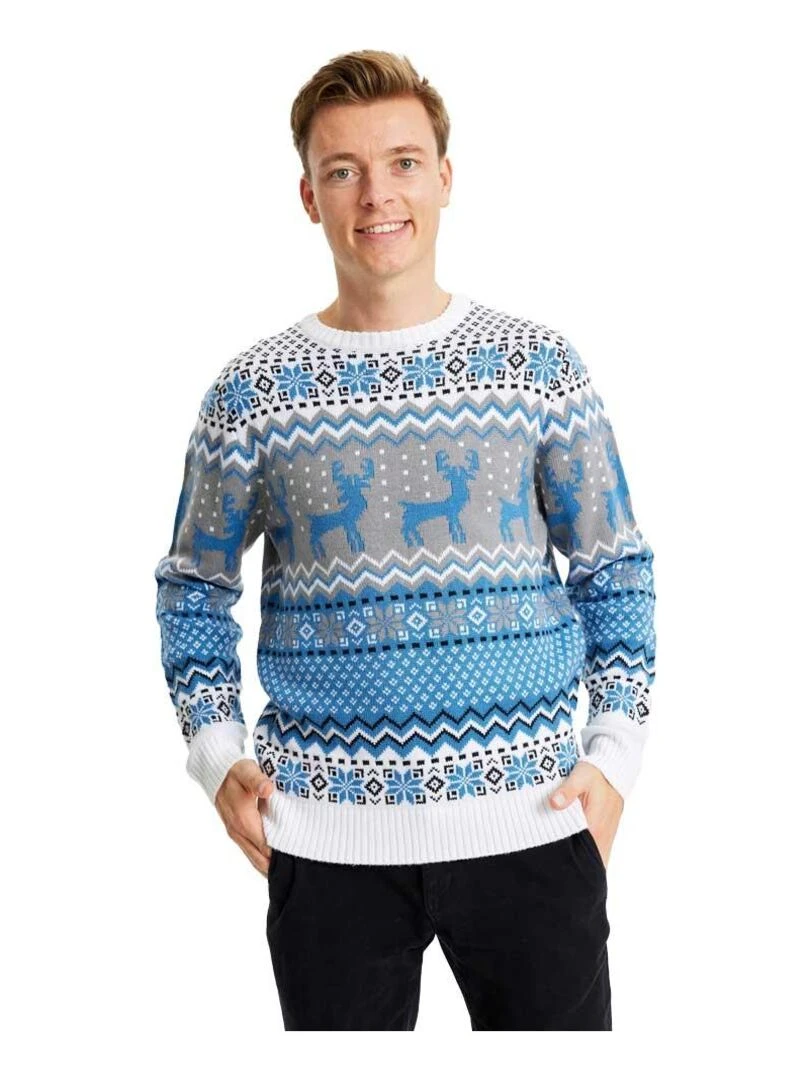 Pull de Noël 'Le Tradi" Bleu