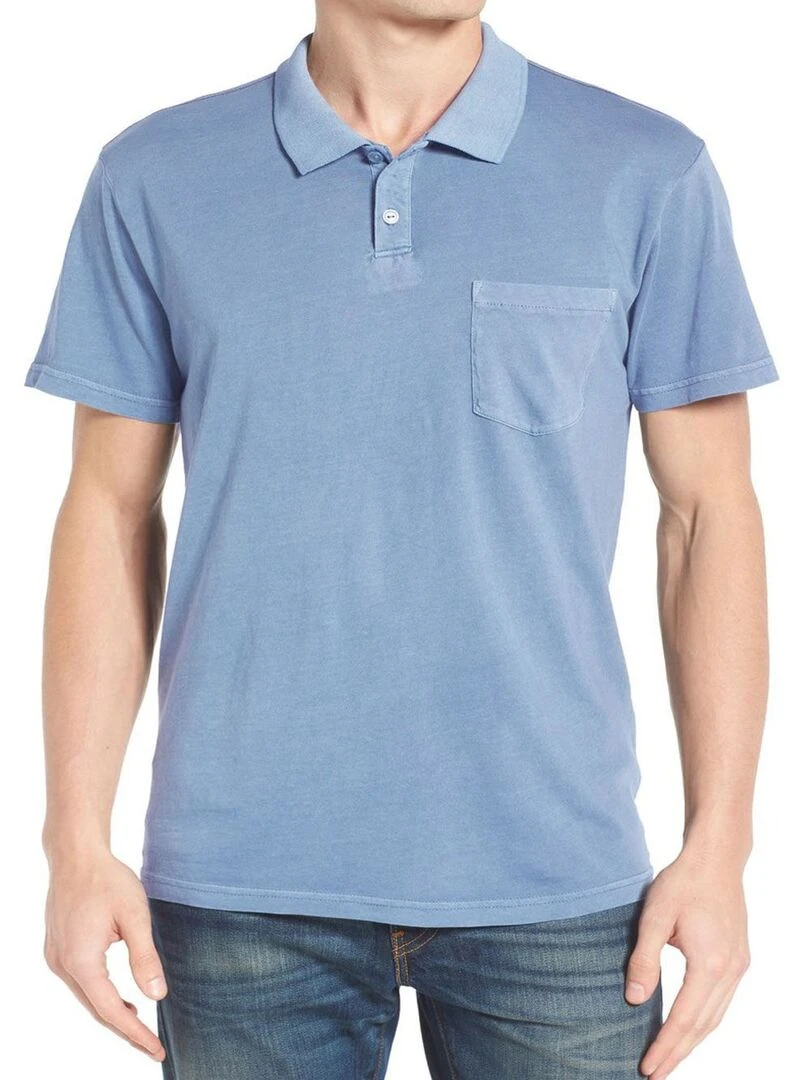 Polo uni Kebello Bleu ciel