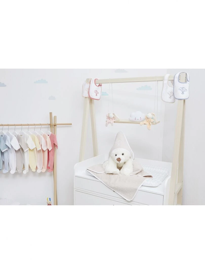 Cape de Bain Bébé 100% Coton Bio Couleur bébé   100% coton biologique   Beige