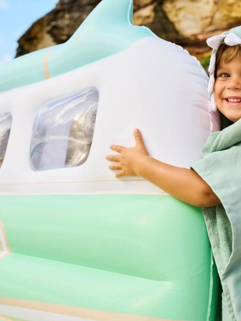 Poncho de plage vert monstre (3 ans et +) Vert