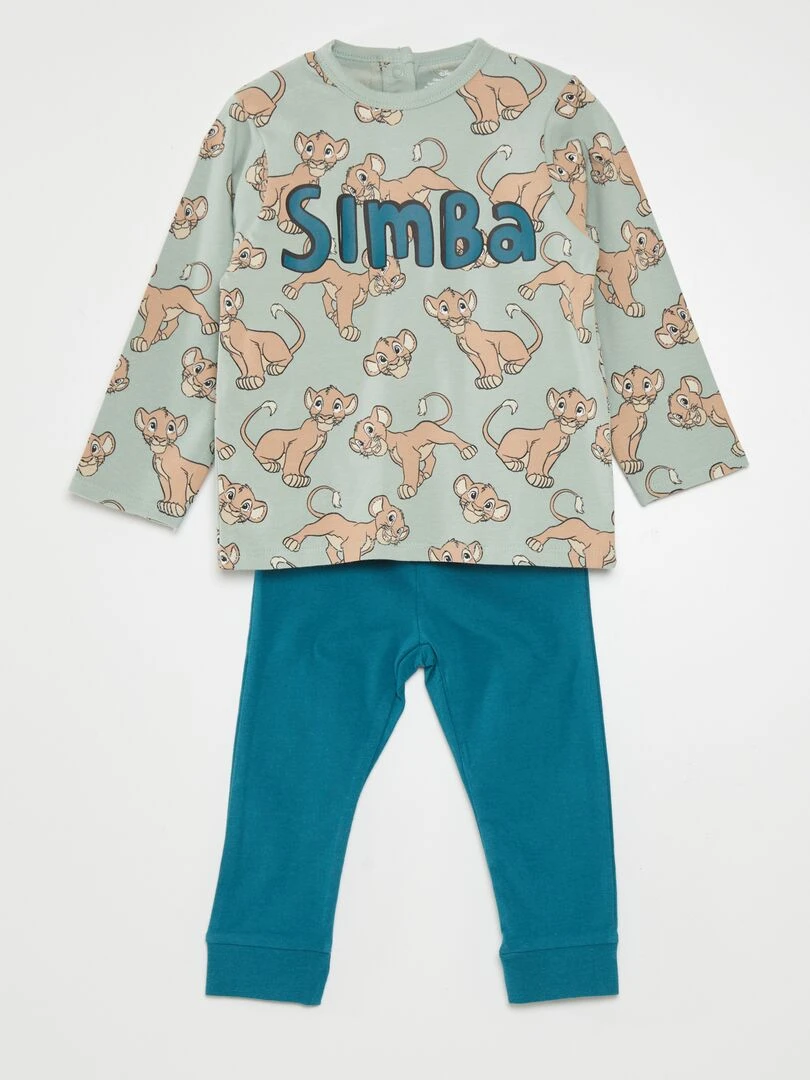 Ensemble pyjama t shirt + pantalon 'Disney' 2 pièces Vert