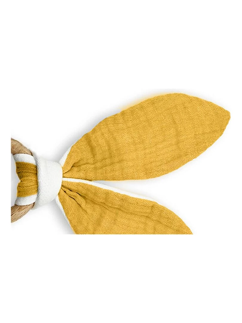 Anneau de Dentition en Coton Bio Honey   Beige