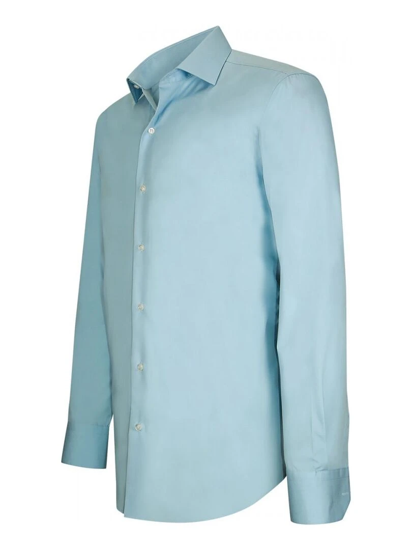 Chemise repassage facile LORENZO   Bleu