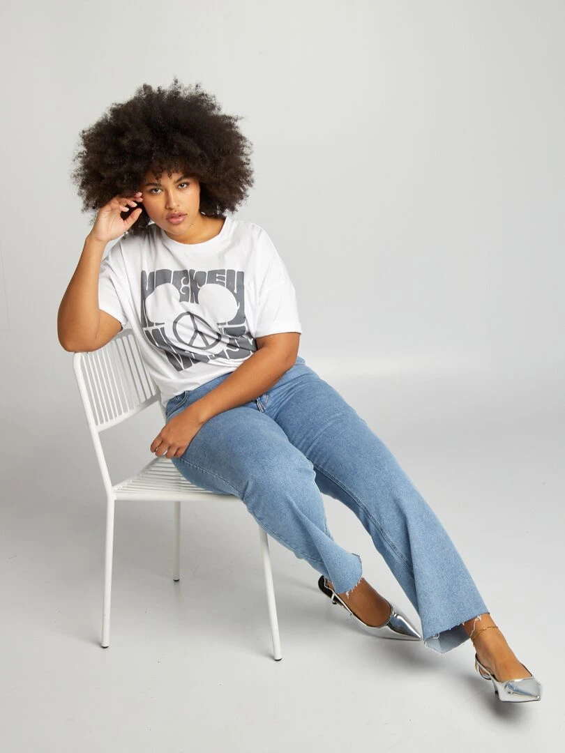 T shirt imprimé 'Disney' Blanc