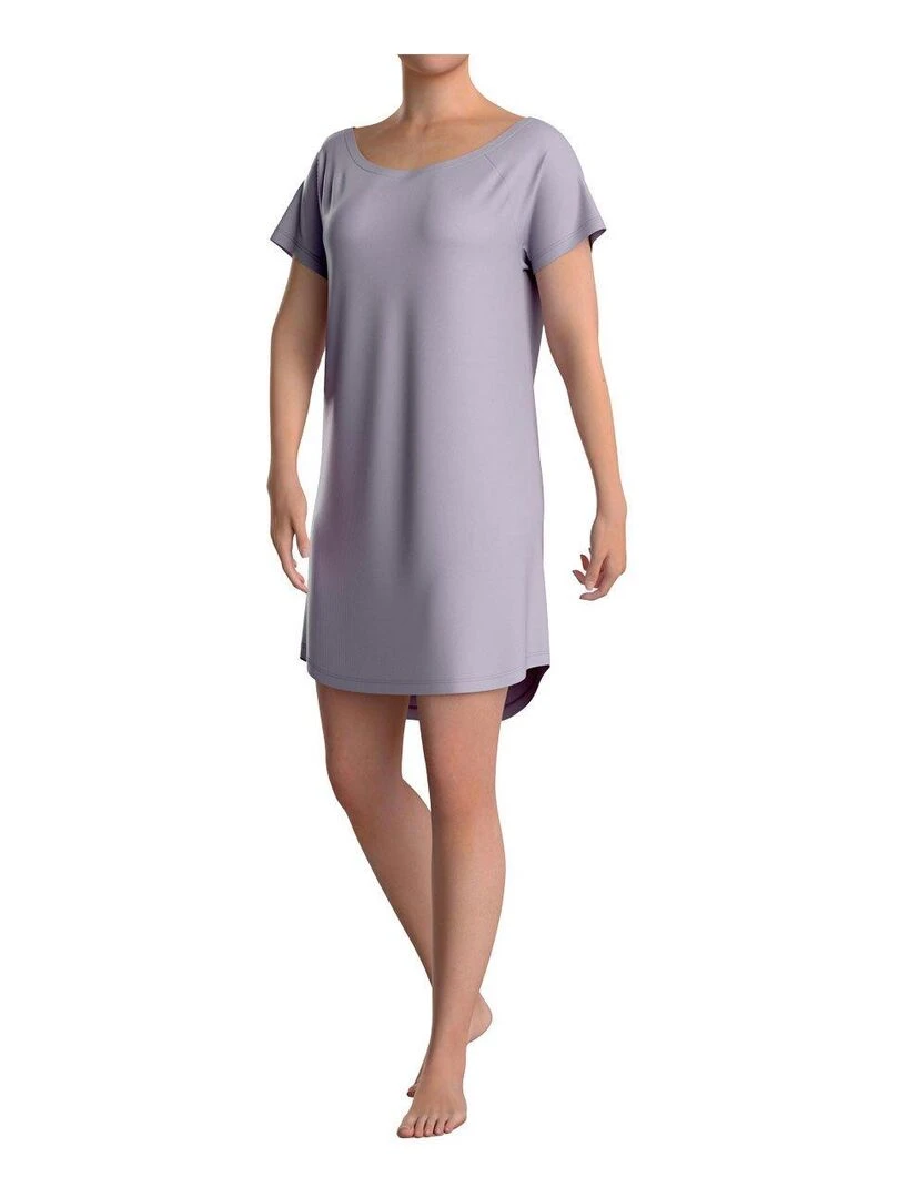 Chemise de nuit Benita à manches courtes Violet