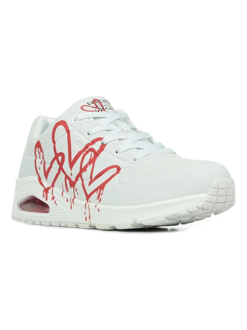 Baskets Skechers Uno Dripping In Love Blanc
