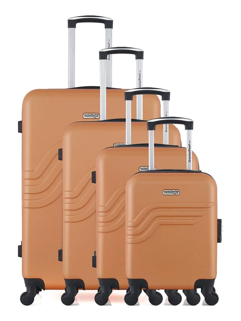AMERICAN TRAVEL SET DE 4 QUEENS M Orange