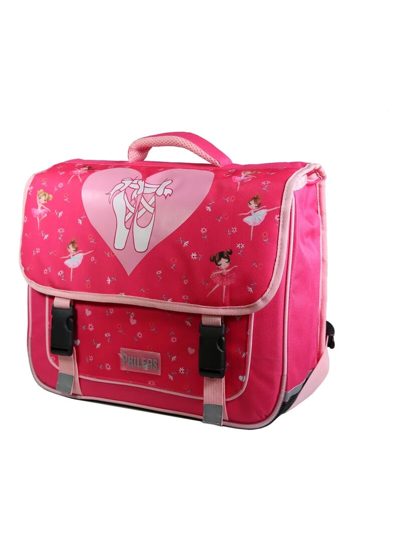 BAGTROTTER Cartable 38 cm Phileas Rose Danseuses Rose