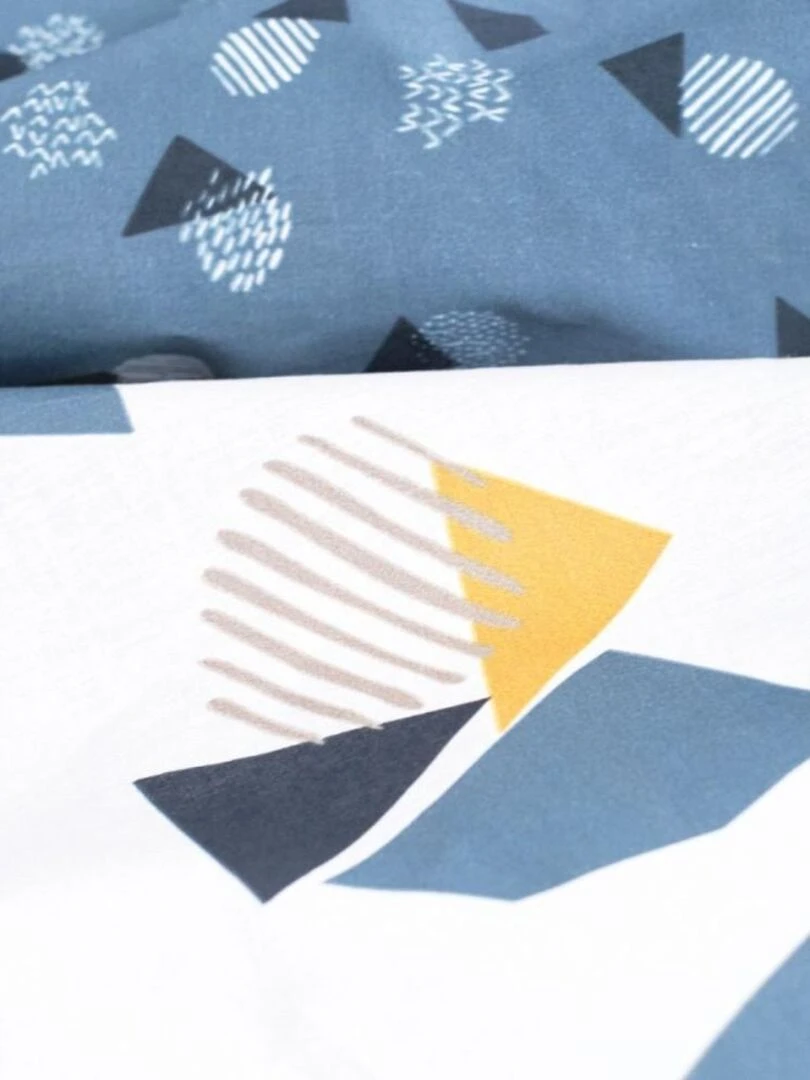 Housse de couette  Sunshine 11.21 + taie(s) 100% coton 57 fils   Bleu