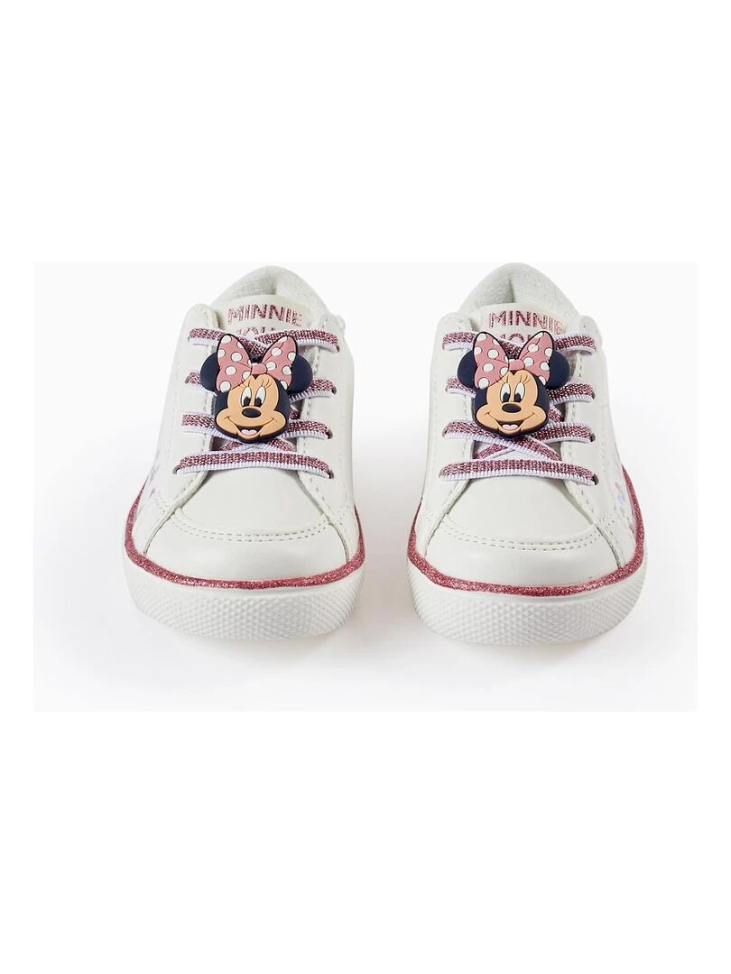 Baskets à paillettes pour bébé fille 'Minnie' MINNIE Blanc