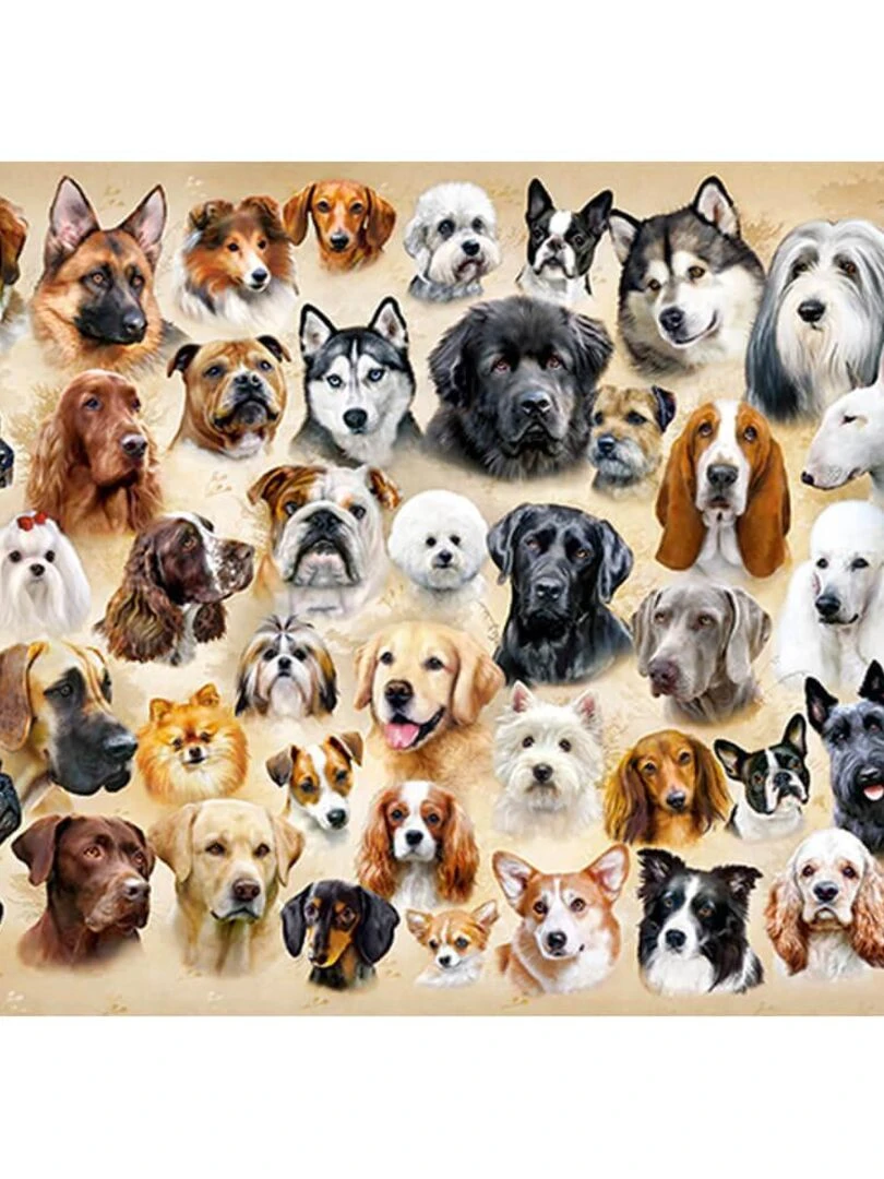 Puzzle 200 pièces : Collage avec des Chiens N/A