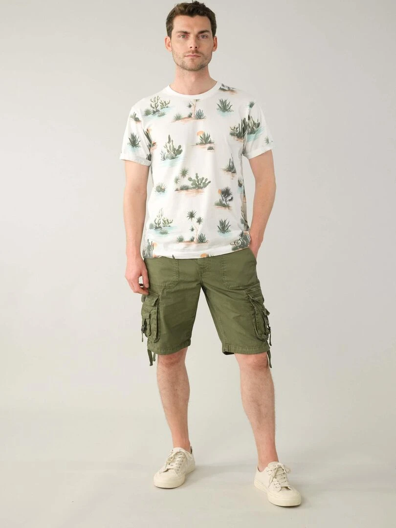 Bermuda casual pour homme 'Deeluxe' Vert forêt