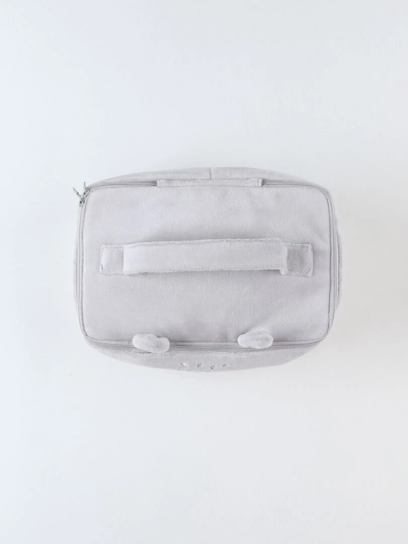 Trousse de toilette en Veloudoux    Gris