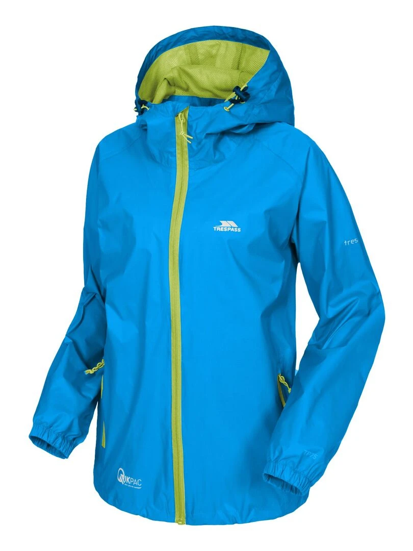 Trespass   Veste imperméable QIKPAC   Bleu