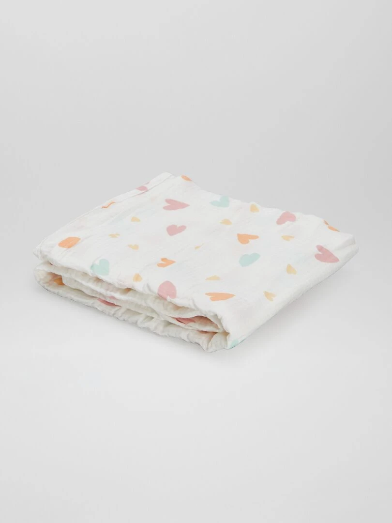 Lot de 3 langes   Vert/rose/blanc