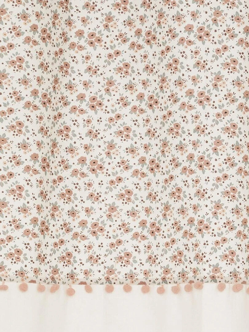 Rideau enfant esprit fleuri   Beige