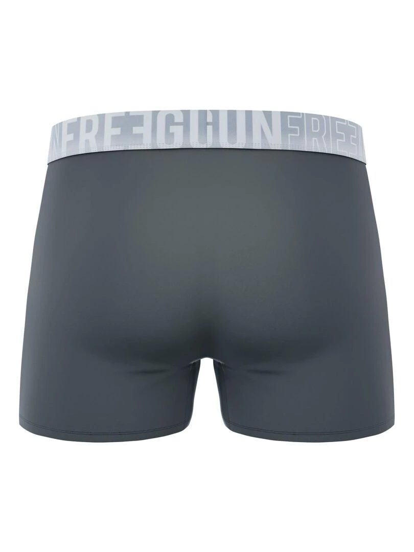 Lot de 3 boxers homme en coton Signature Andrew Freegun   Noir