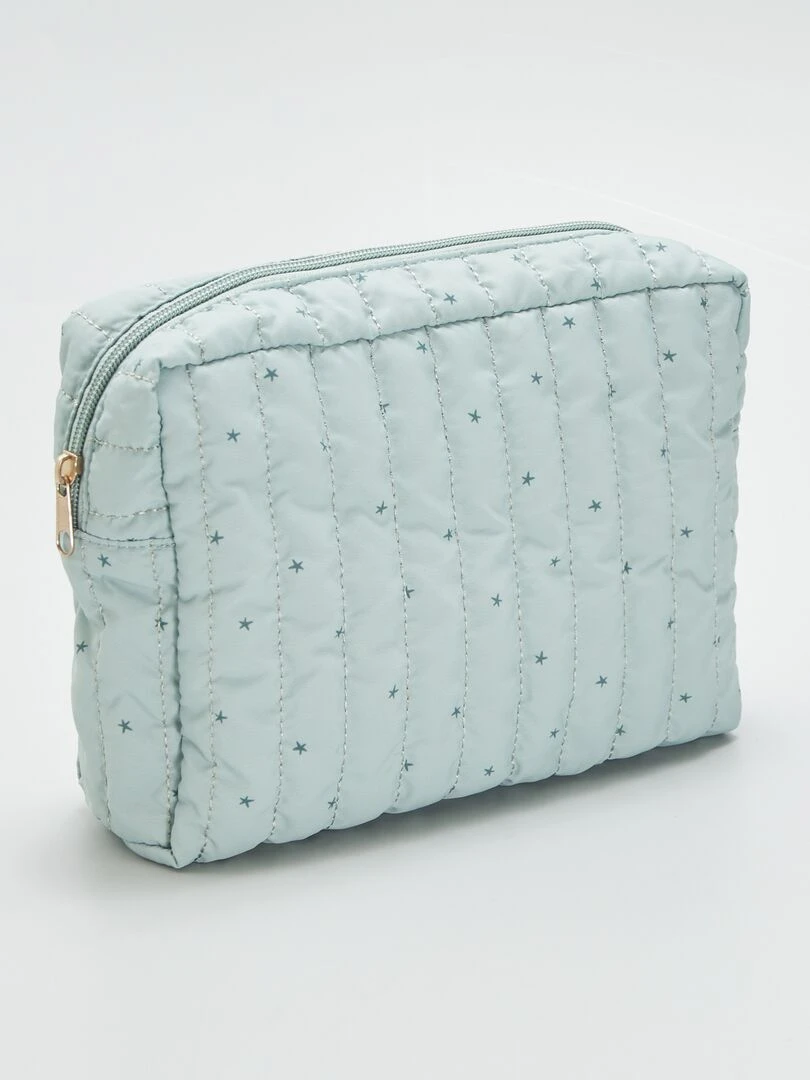 Trousse de rangement matelassée Vert
