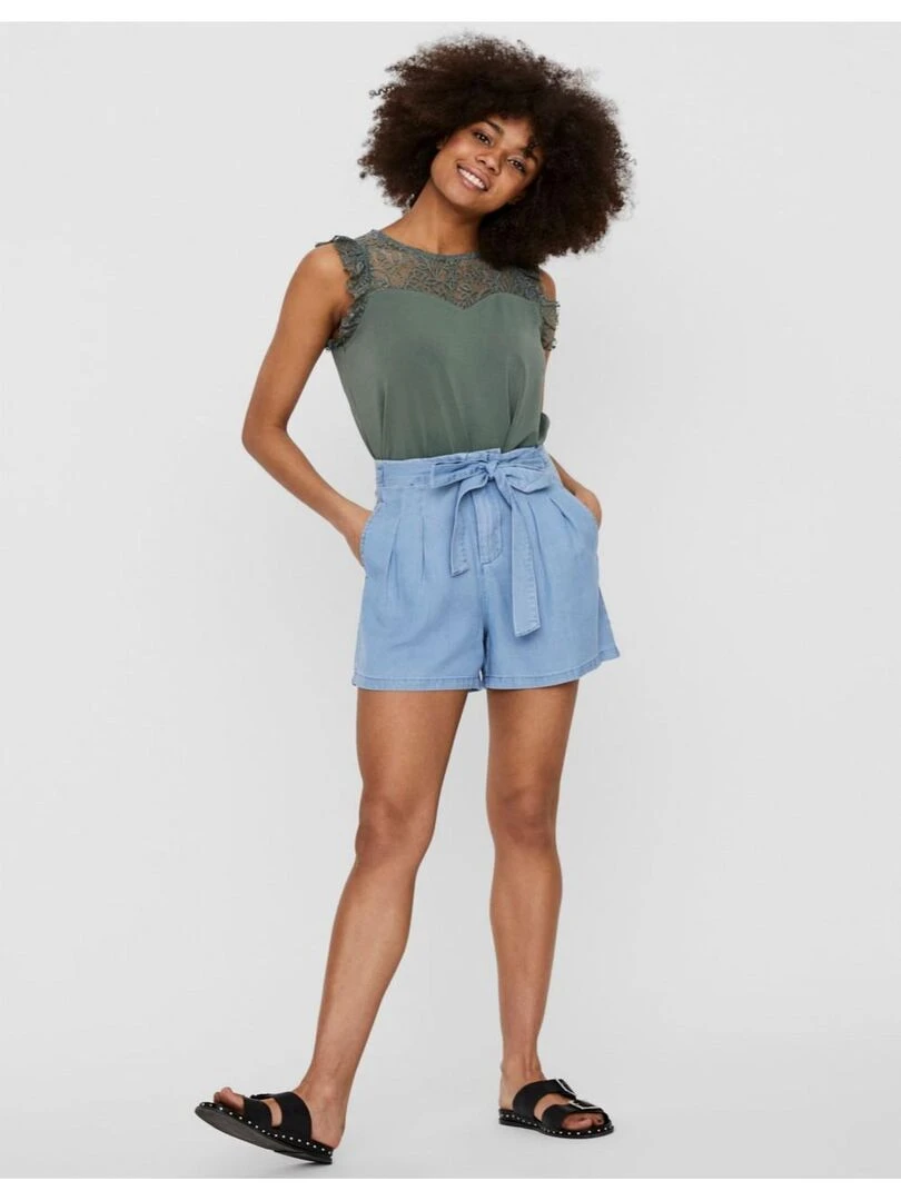 Short en denim Vero Moda Bleu