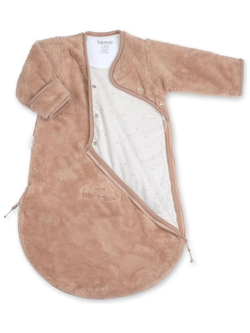 Bemini Gigoteuse avec moufles Softy et jersey Beige
