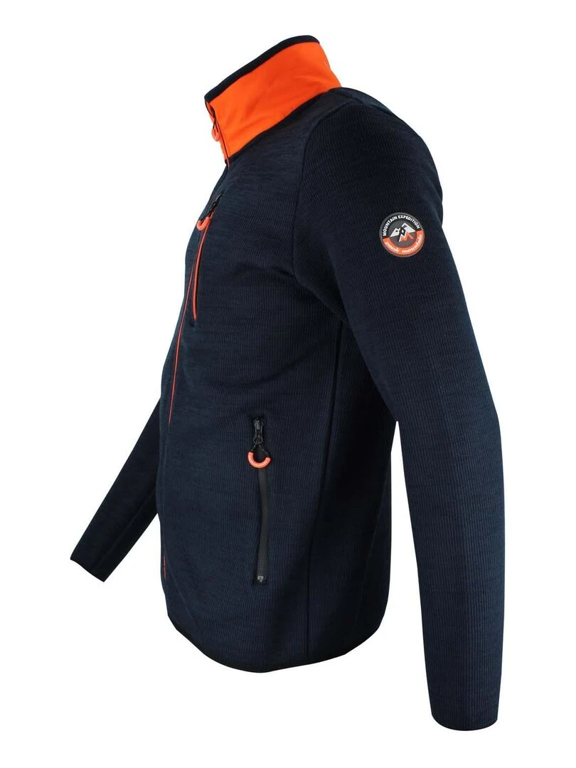 Blouson polaire homme CAYAK PEAK MOUNTAIN Bleu marine