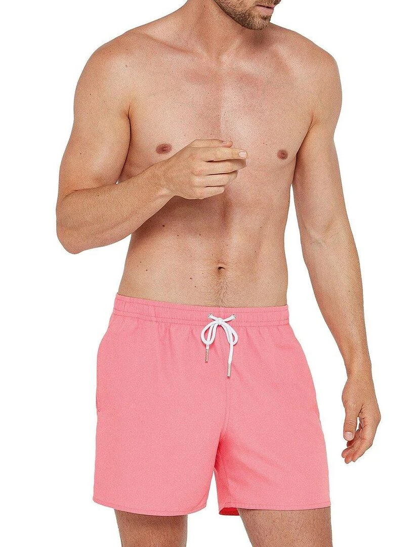 Maillot de bain short à séchage rapide Digue Rose