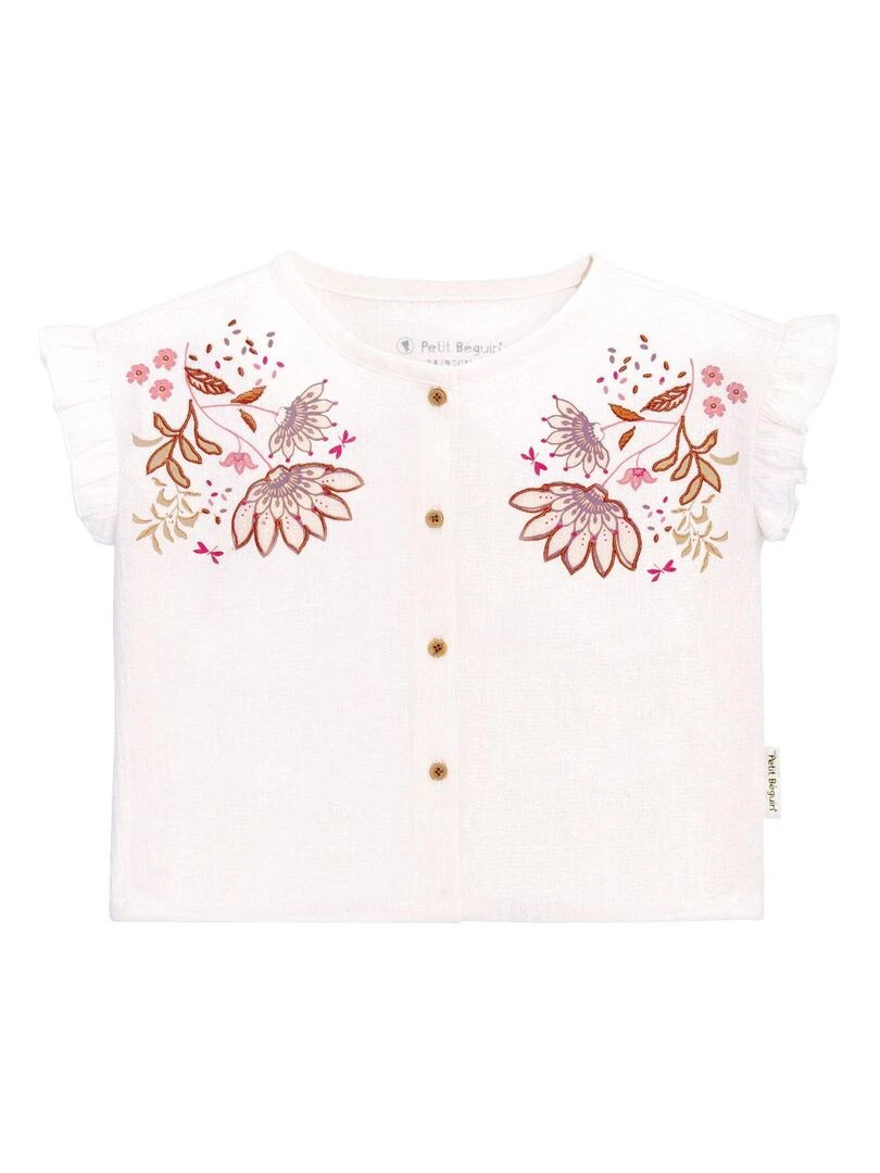 Blouse fille Mahonia Ecru