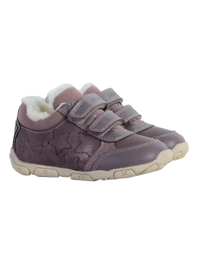 Basket Cuir Enfant Geox Balu   Violet