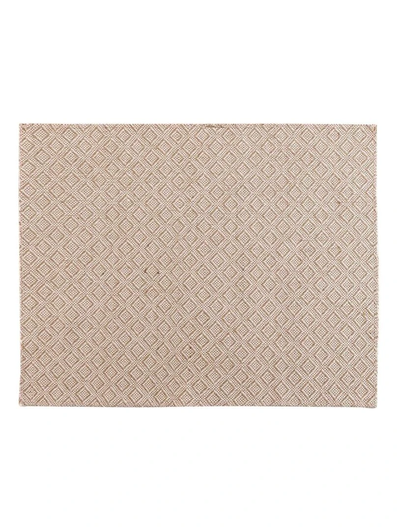 Duo de sets de table à motifs géométriques   Beige clair