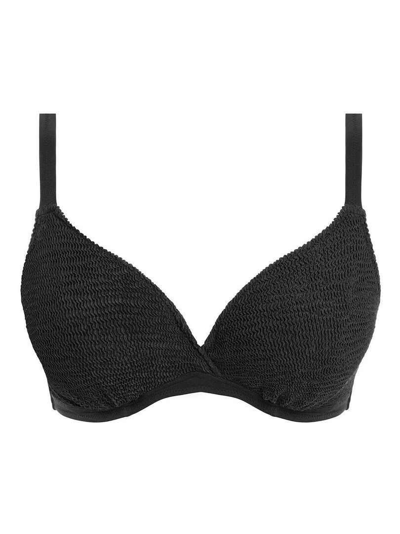 Haut de maillot texturé à armatures Ibiza waves   Noir