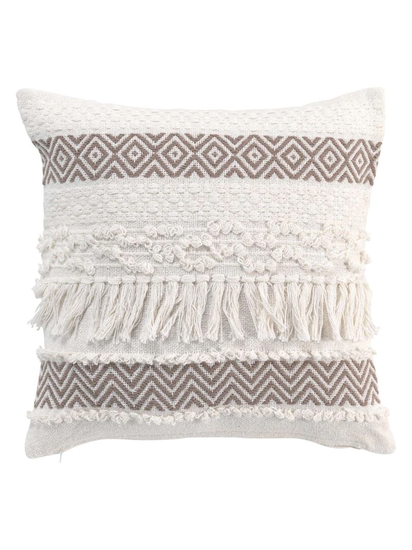 Coussin 40 x 40 cm Zya taupe Marron