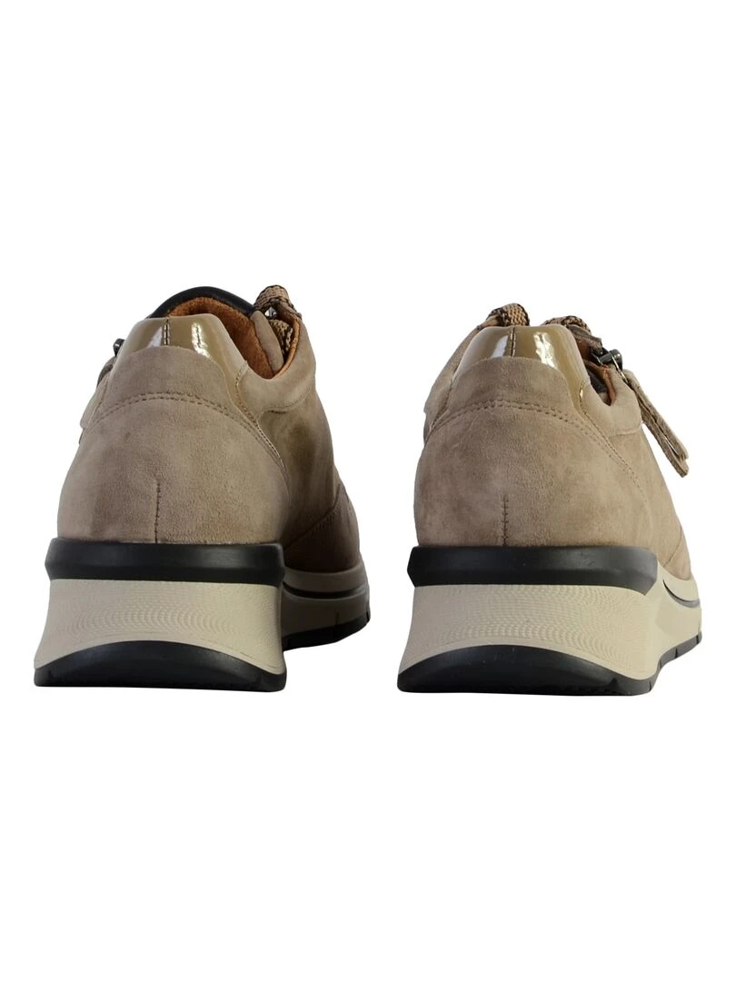 Basket Cuir Gabor Samtch Lack Foulard   Beige