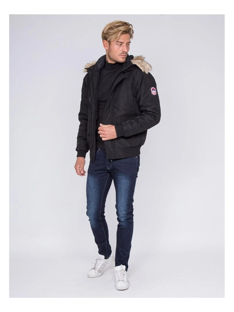 Blouson capuche ZAYAN   Noir