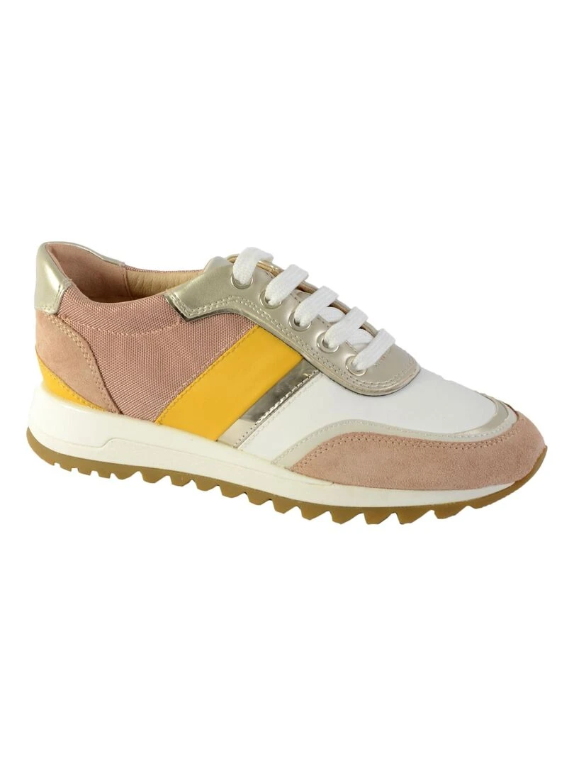 Basket Geox D Tabelya A Metal.Syn+Nappa Beige