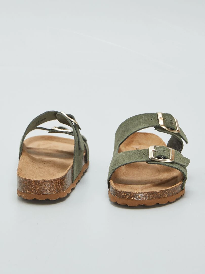 Sandales à double brides   Vert