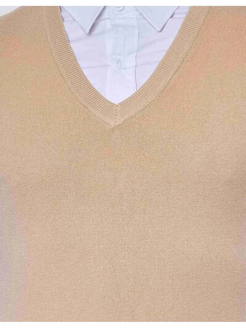 Pull debardeur Kebello   Beige
