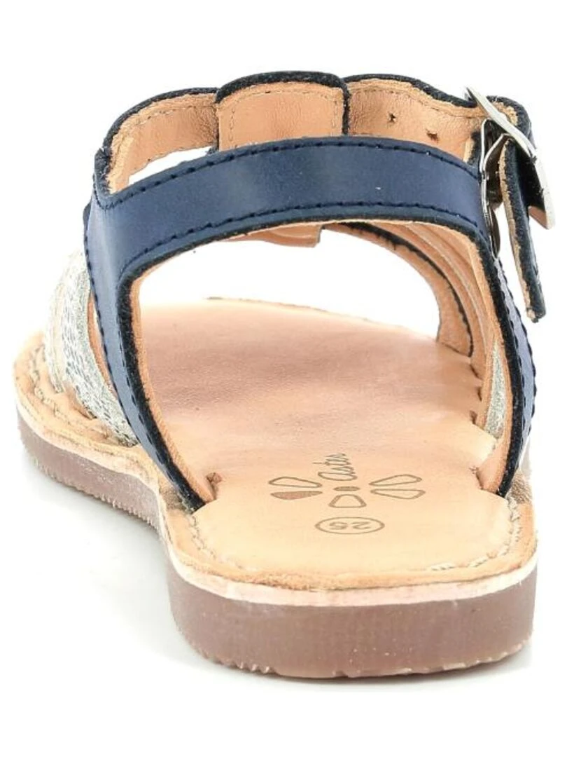 Sandales Cuir Drolote   Bleu marine