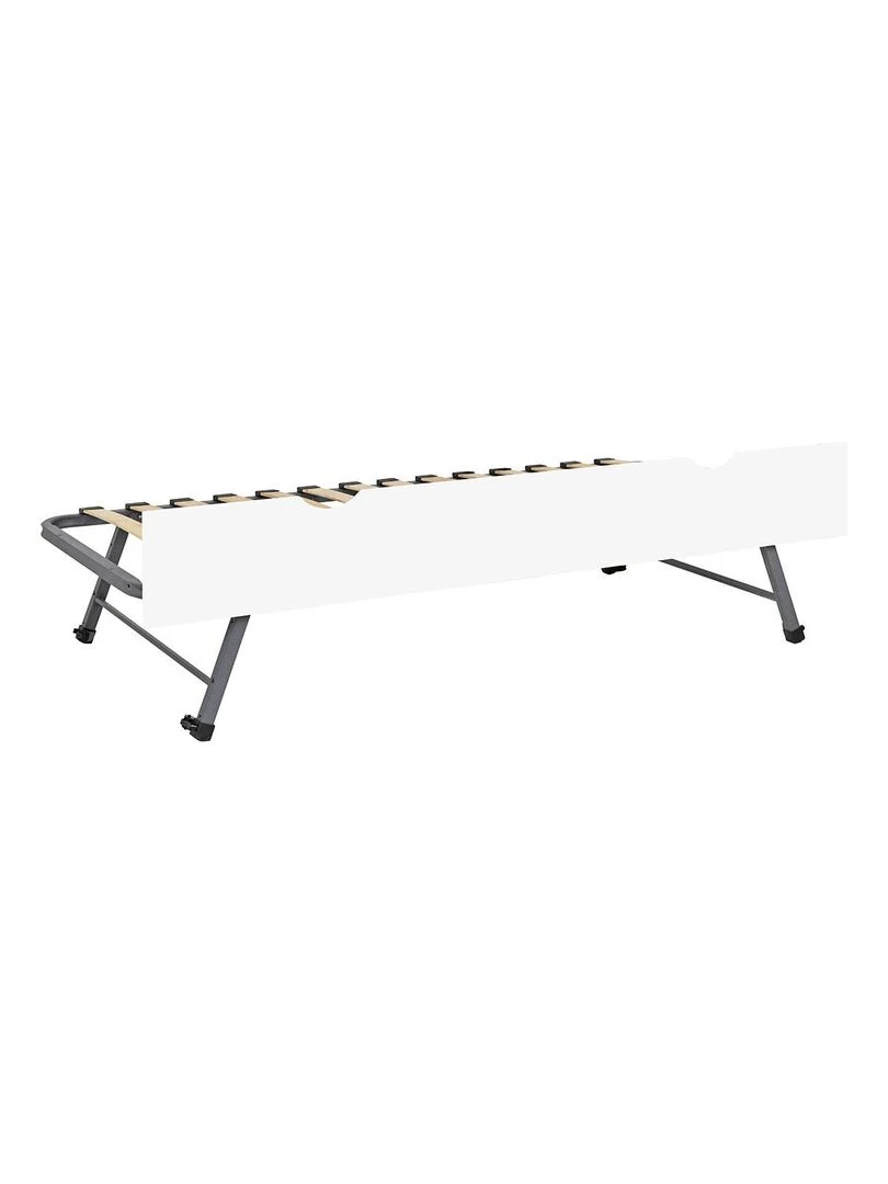 Ensemble sommier gigogne avec façade Kala AKITEN RETAIL Blanc