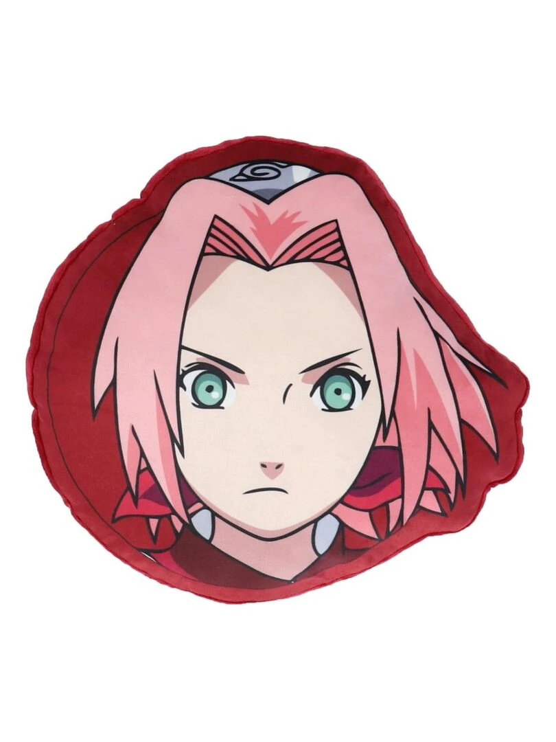 Coussin 3D Naruto Shippuden Sakura Haruno 35x35 cm 100% Polyester Rouge
