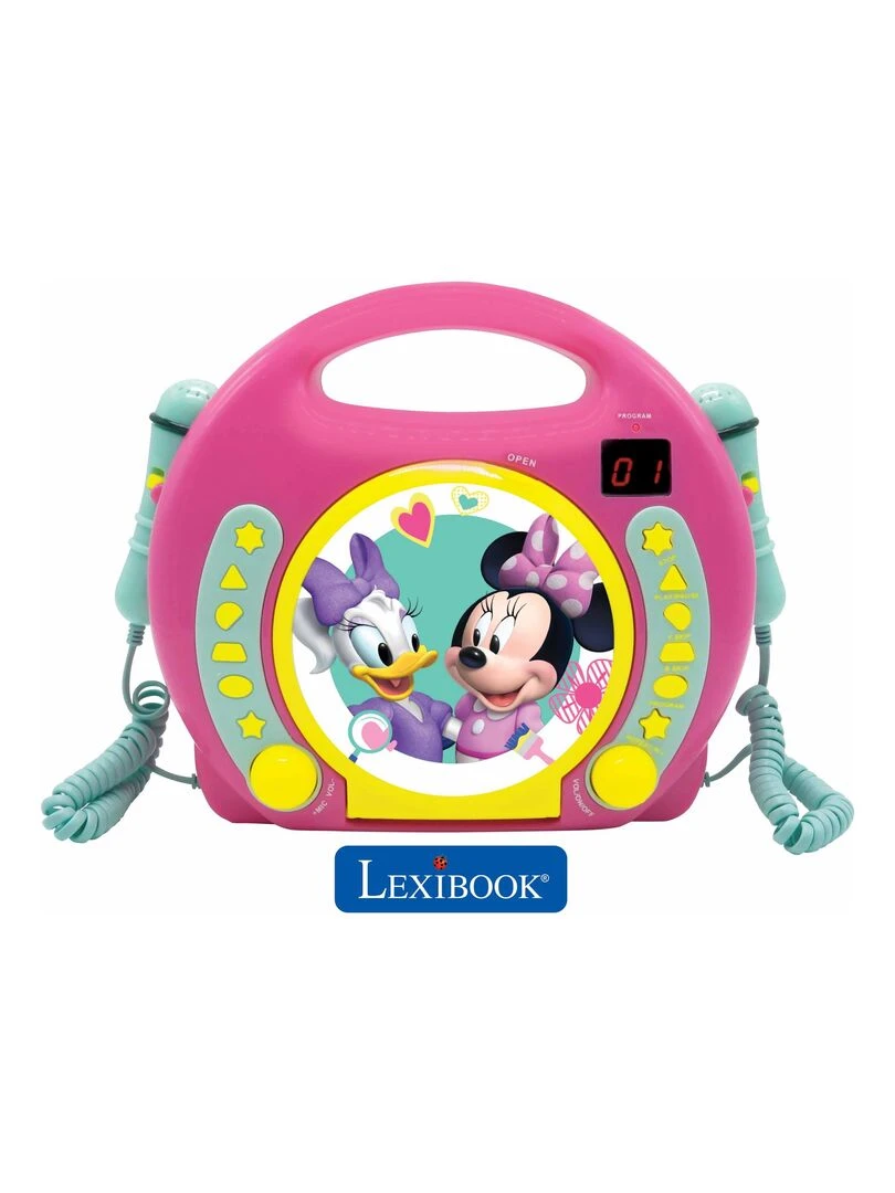 Lecteur Cd Portable Avec 2 Microphones Disney Minnie N/A