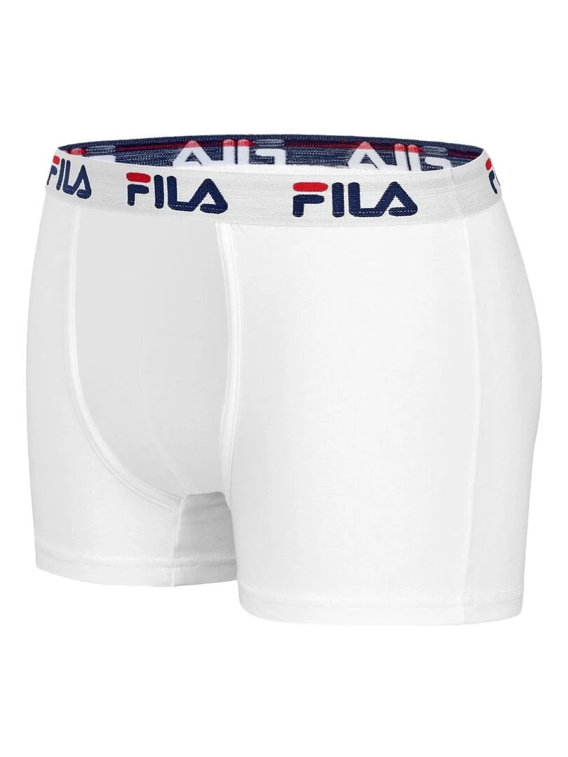Lot de 4 Boxers Homme FILA 5016 coton couleur Blanc Fila   Blanc
