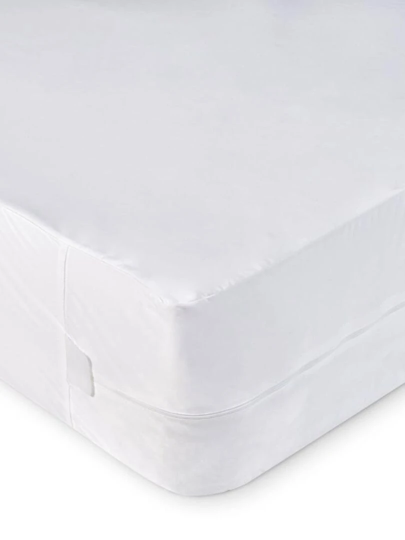 Bleu Câlin Protège matelas Housse Intégrale Anti punaises de lit Blanc