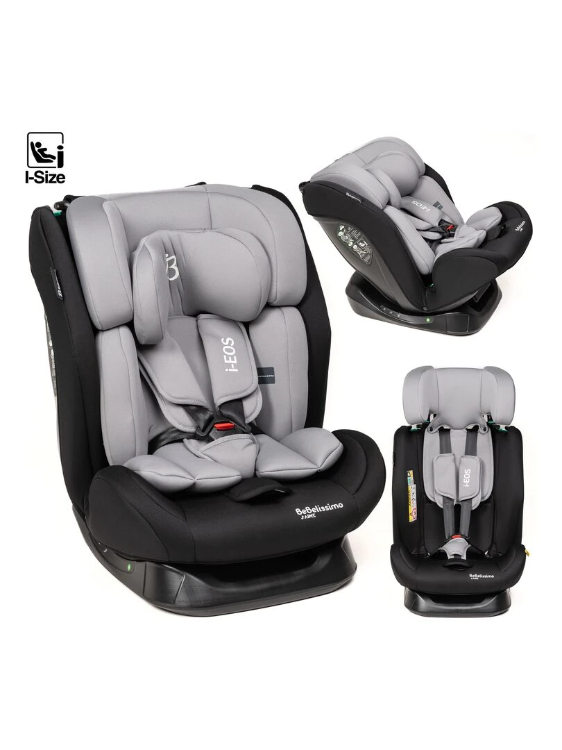 BEBELISSIMO Siège auto I size groupe 0+/1/2/3 (0 36kg) Inclinable 40 150cm i EOS g Gris