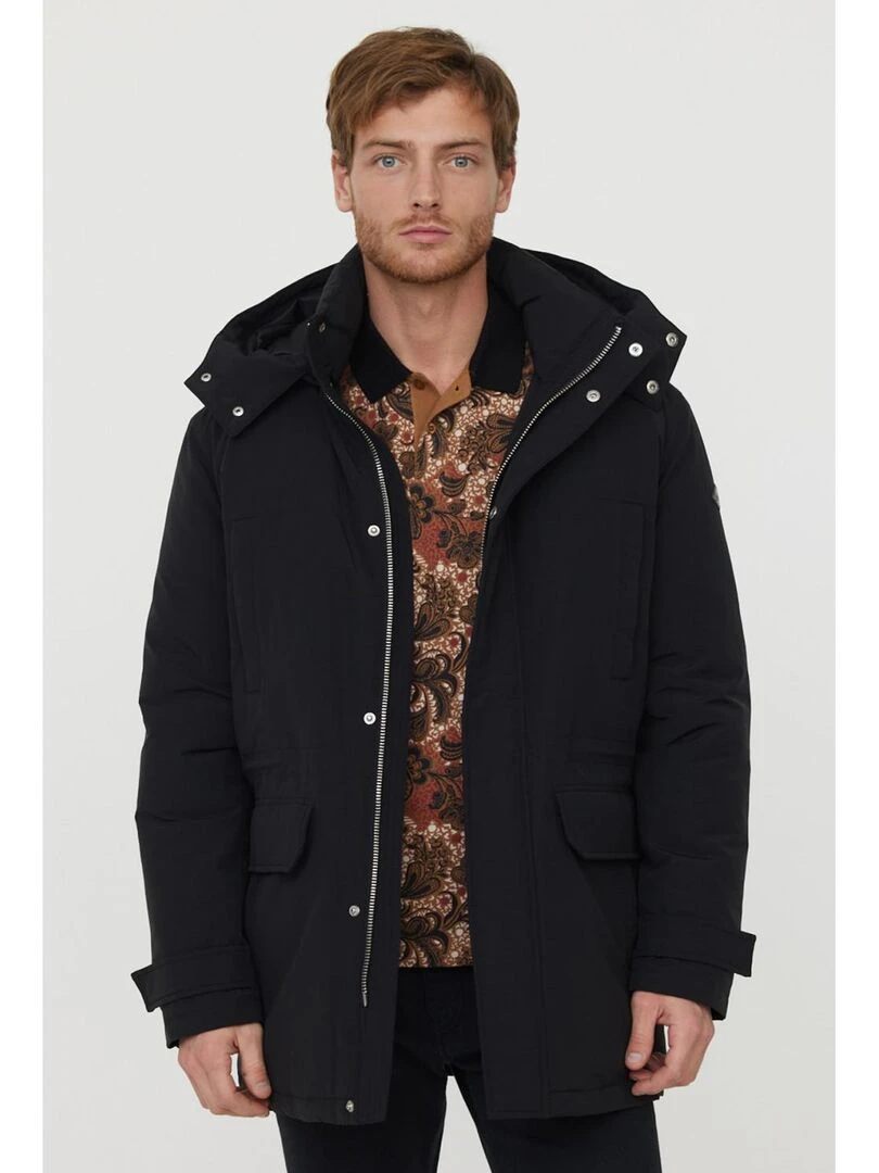 Lee Cooper   Manteau manches longues coton  FOMIO   Noir