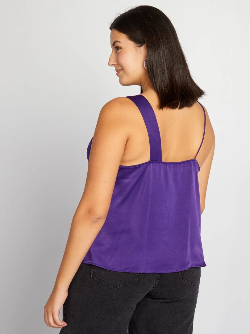 Débardeur satiné   Violet