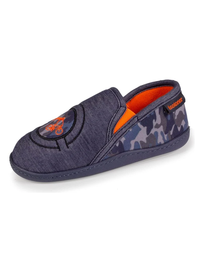 Chaussons mocassins Enfant Denim Vélo Bleu
