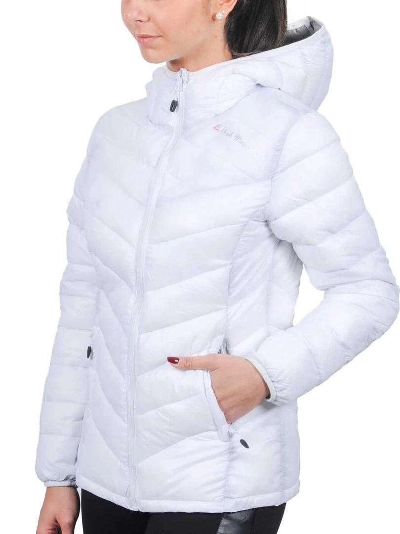 Doudoune fine fille GANSEO   PEAK MOUNTAIN   Blanc