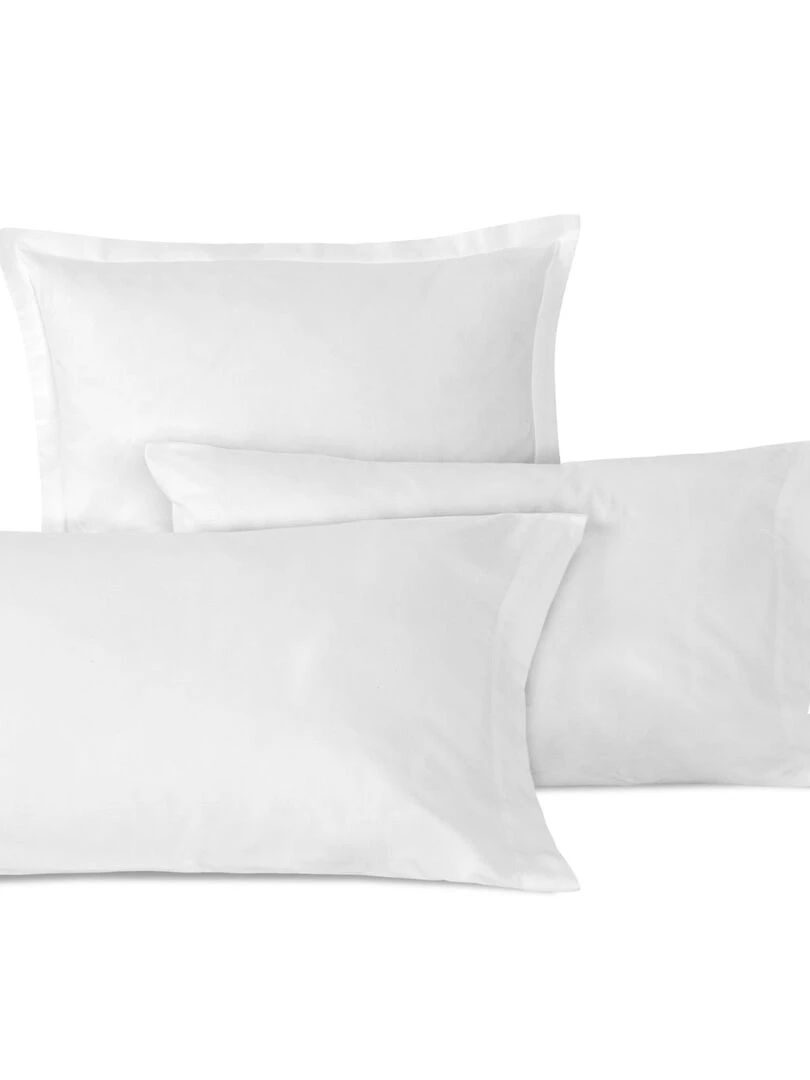 Taie d'oreiller Basic Berceau "Happyfriday" Blanc